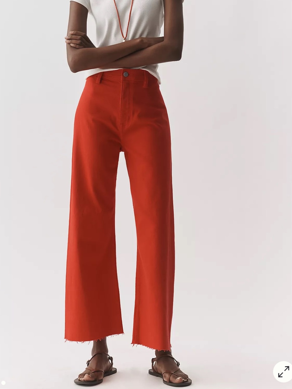 Pistola Penny High Rise Crop Wide Leg Jeans